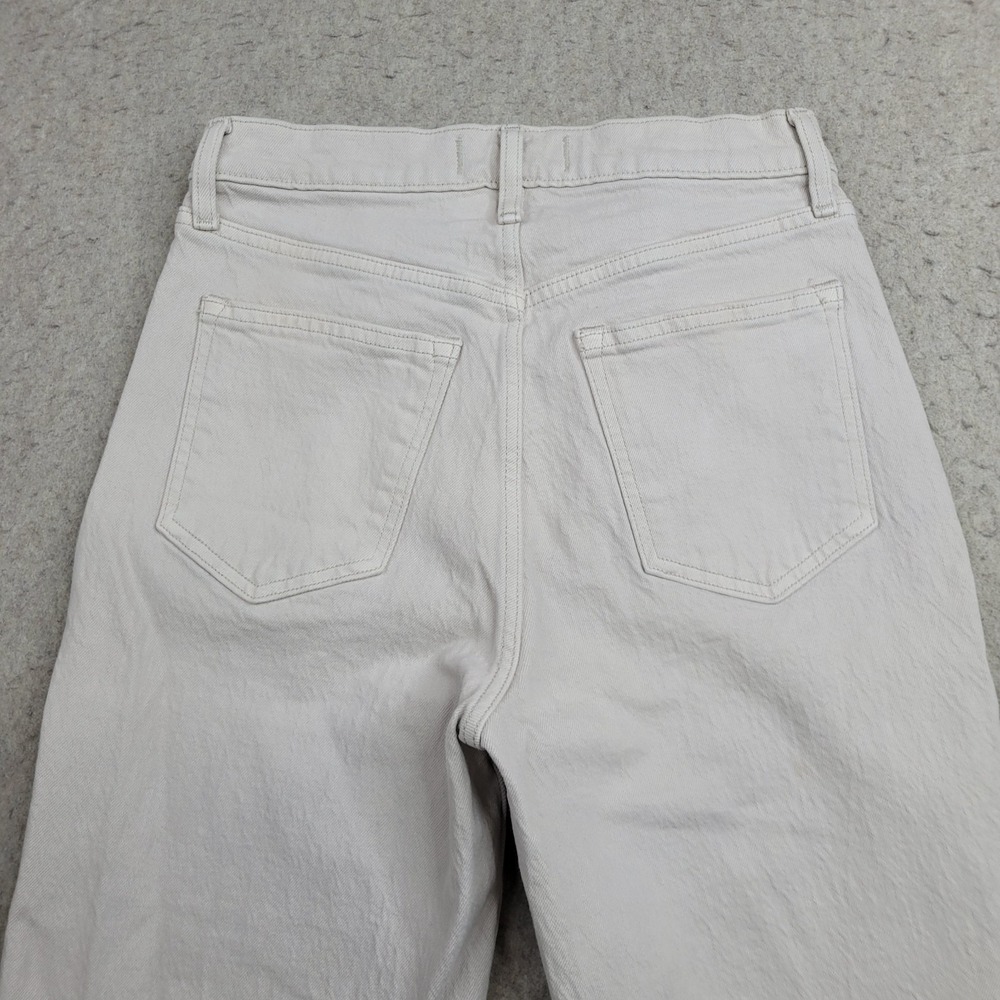 Abercrombie & Fitch High Rise Straight Jeans - ecru - Picture 6 of 9